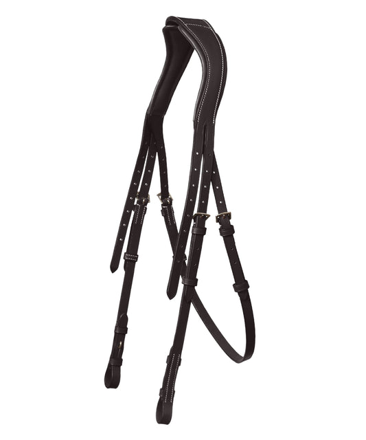 Replacement Crownpiece of ExionPro Anti-Pressure Jumping Raised Padded Fancy Wave Stitched Bridle