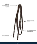 Load image into Gallery viewer, Replacement Crownpiece of ExionPro Padded Hunter Bridle
