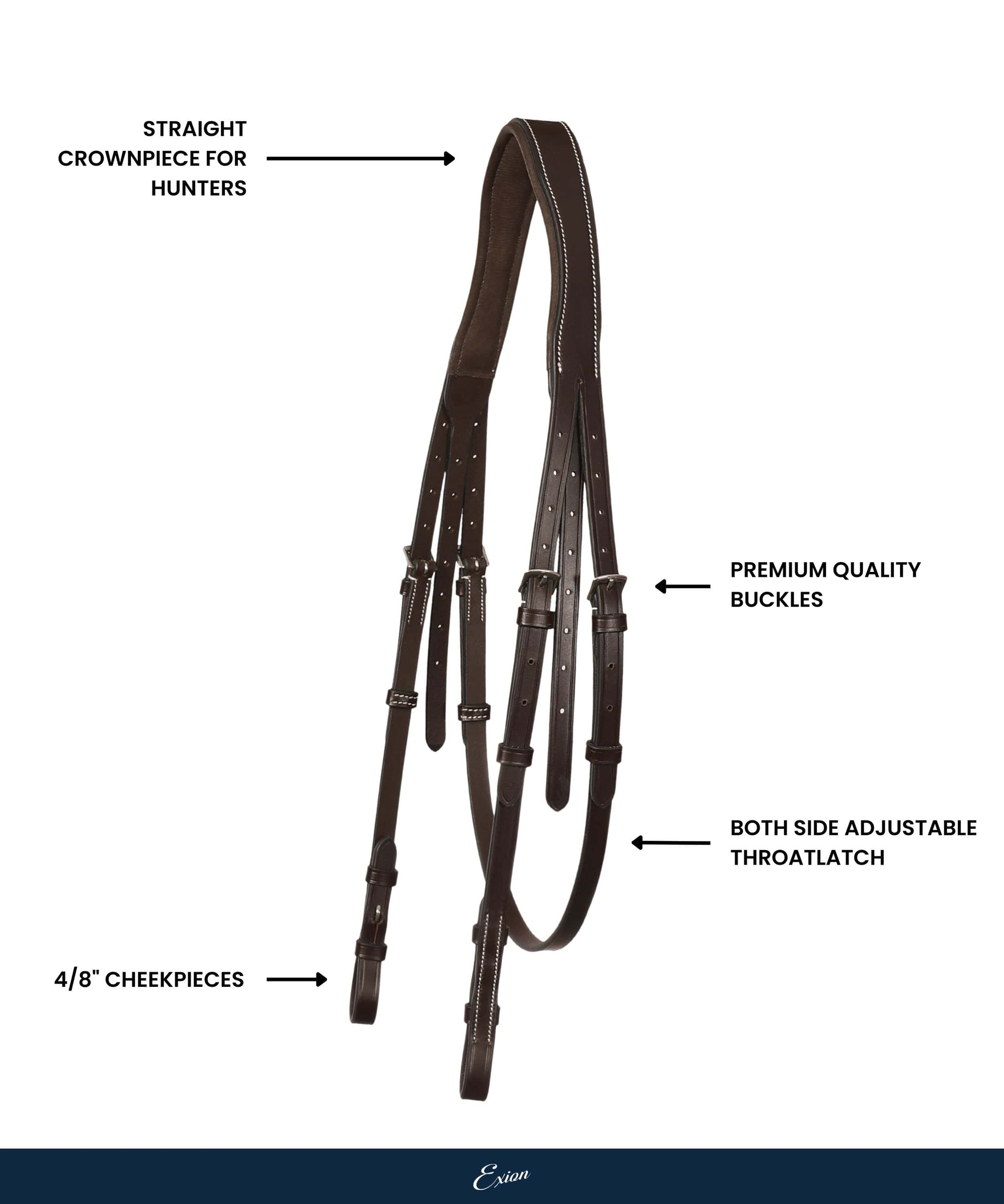 Replacement Crownpiece of ExionPro Padded Hunter Bridle