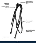 Load image into Gallery viewer, Replacement Crownpiece of ExionPro Dressage Anti-Pressure Raised Comfort Padded Bridle
