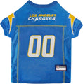 Load image into Gallery viewer, NFL Los Angeles Chargers Striped Mesh Dog Jersey
