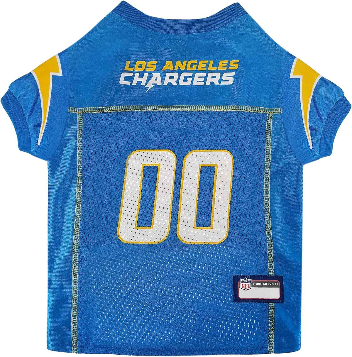NFL Los Angeles Chargers Striped Mesh Dog Jersey