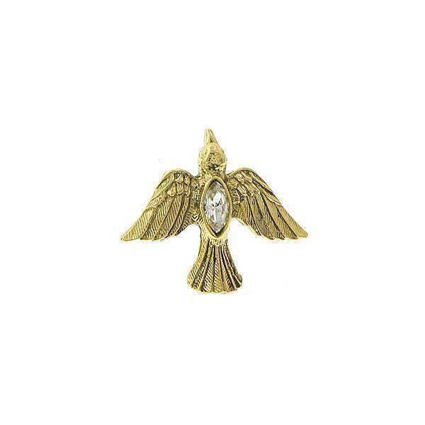 Crystal Holy Spirit Gold Dove Tie Tack