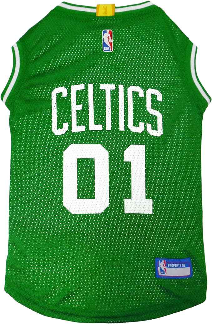 NBA Boston Celtics Basketball Mesh Dog Jersey