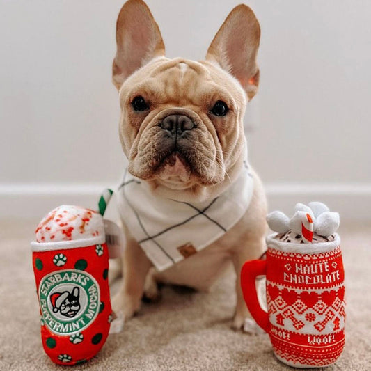 Haute Chocolate, Puppermint Mocha, & Dog Nog | Christmas Dog Toys