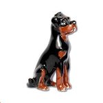 Parisian Pet 'Rottweiler' Key Chain for Dogs - Stylish, Durable Onyx Black & Rich Brown Key Ring, Perfect Accessory for Rottweiler Lovers