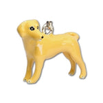 Parisian Pet 'Lab Tan' Key Chain for Dogs - Cute, Fashionable Key Ring, Ideal Gift for Labrador Enthusiasts, Tan