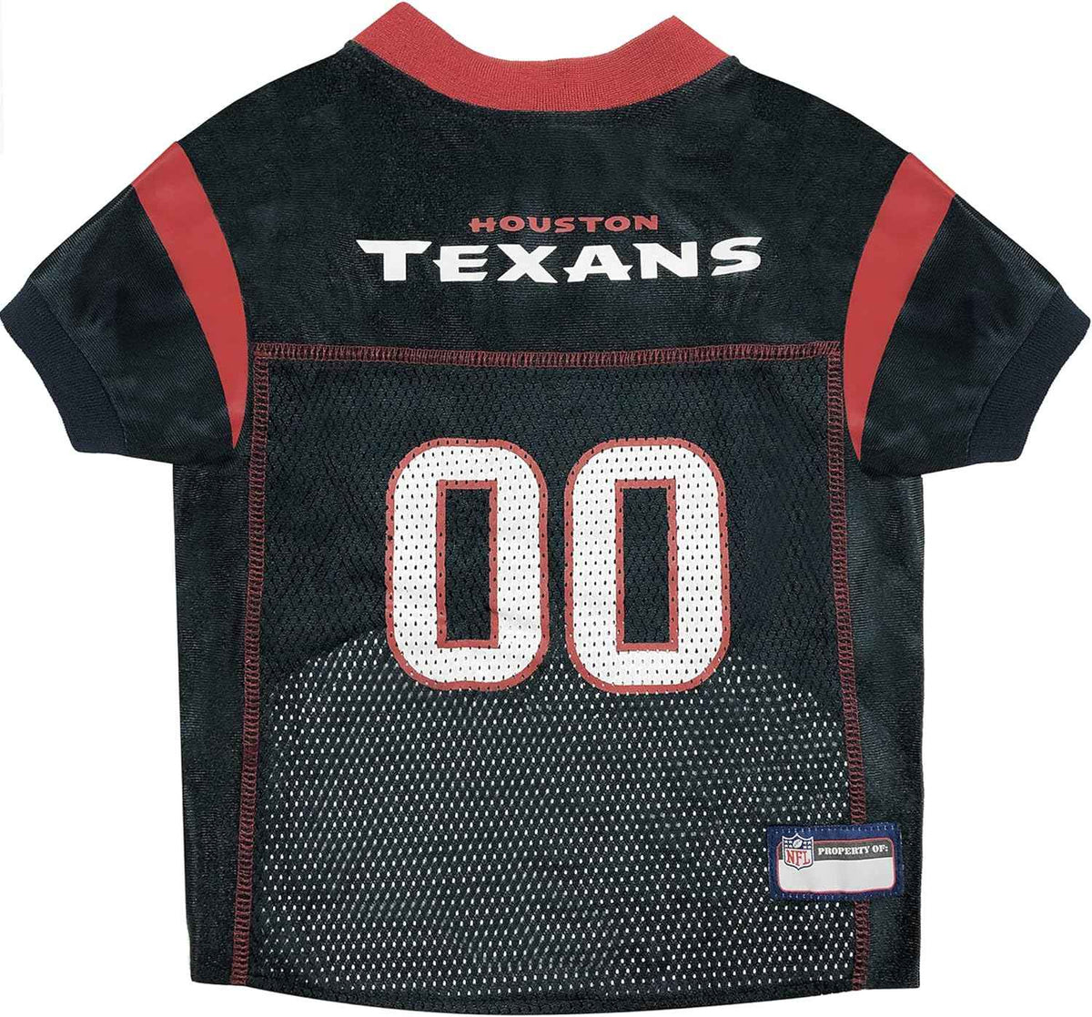 NFL Houston Texans Striped Mesh Dog Jersey