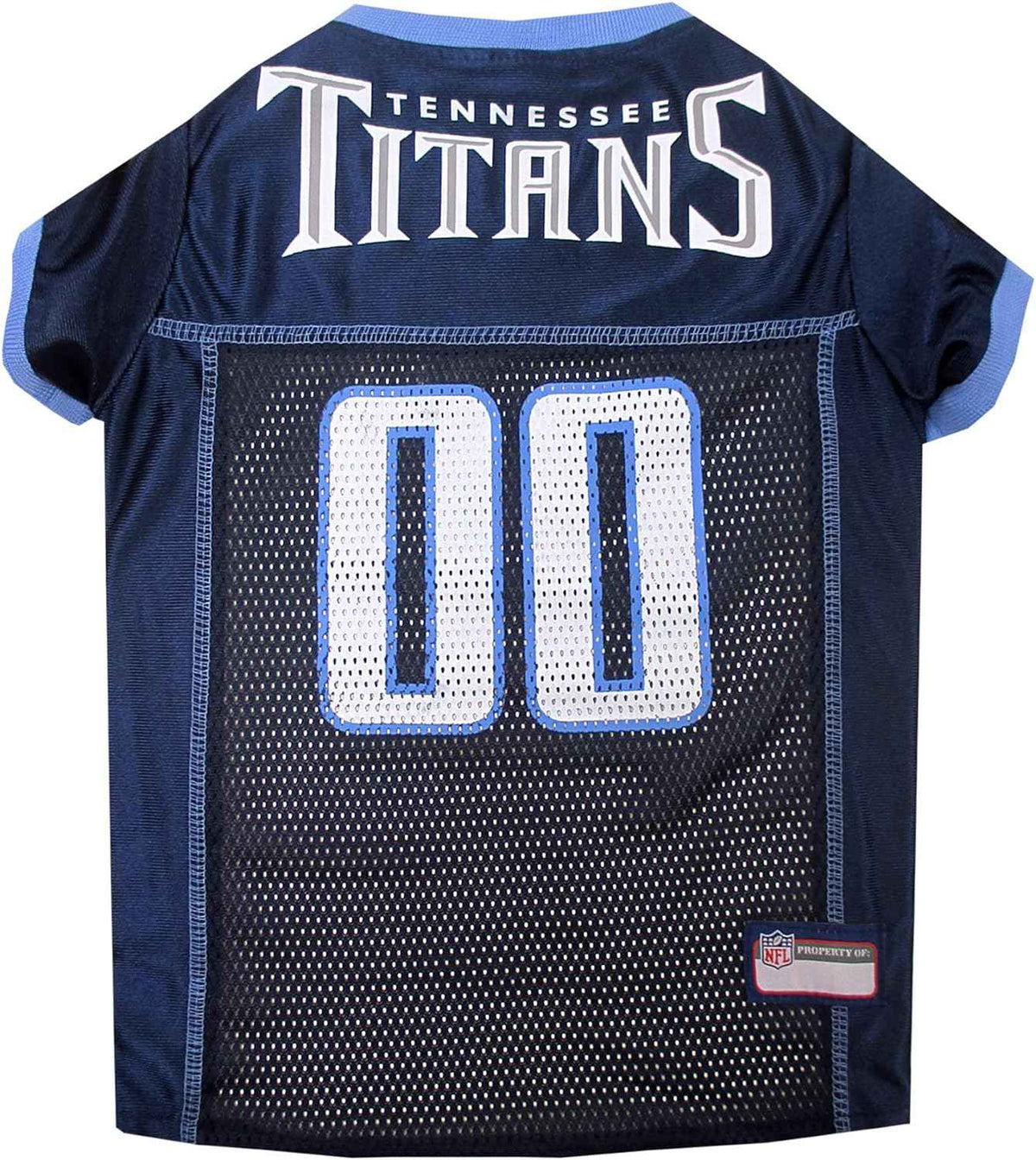 NFL Tennessee Titans Striped Mesh Dog Jersey