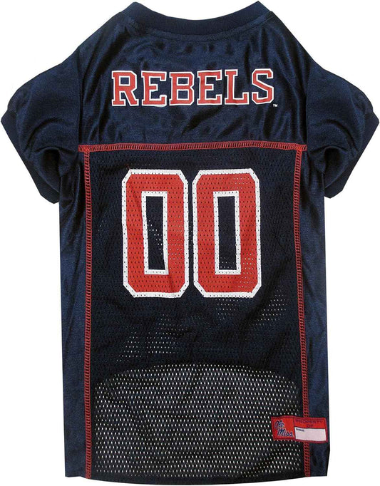 NCAA University of Mississippi Mesh Dog Jersey