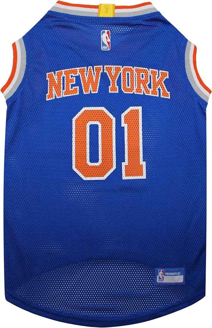NBA New York Knicks Basketball Mesh Dog Jersey