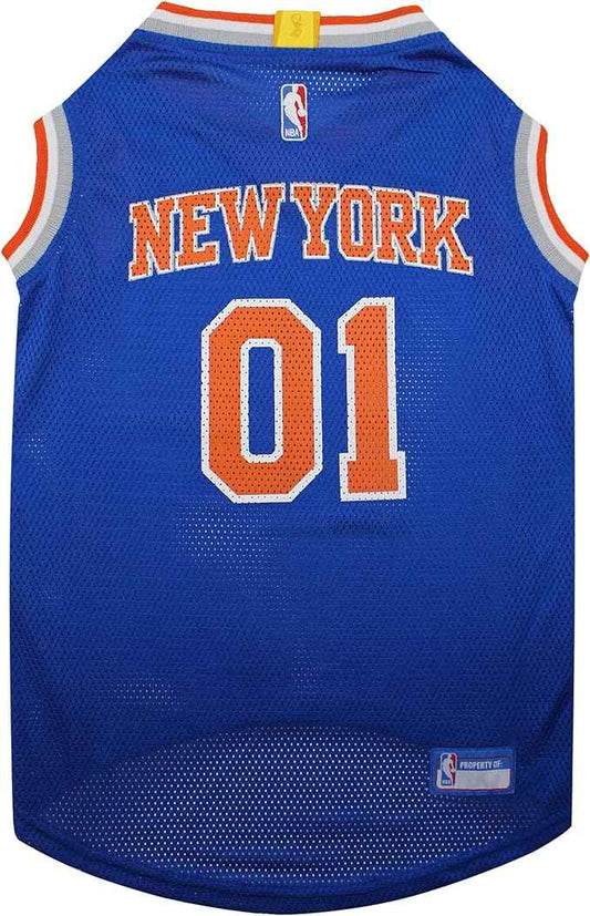 NBA New York Knicks Basketball Mesh Dog Jersey