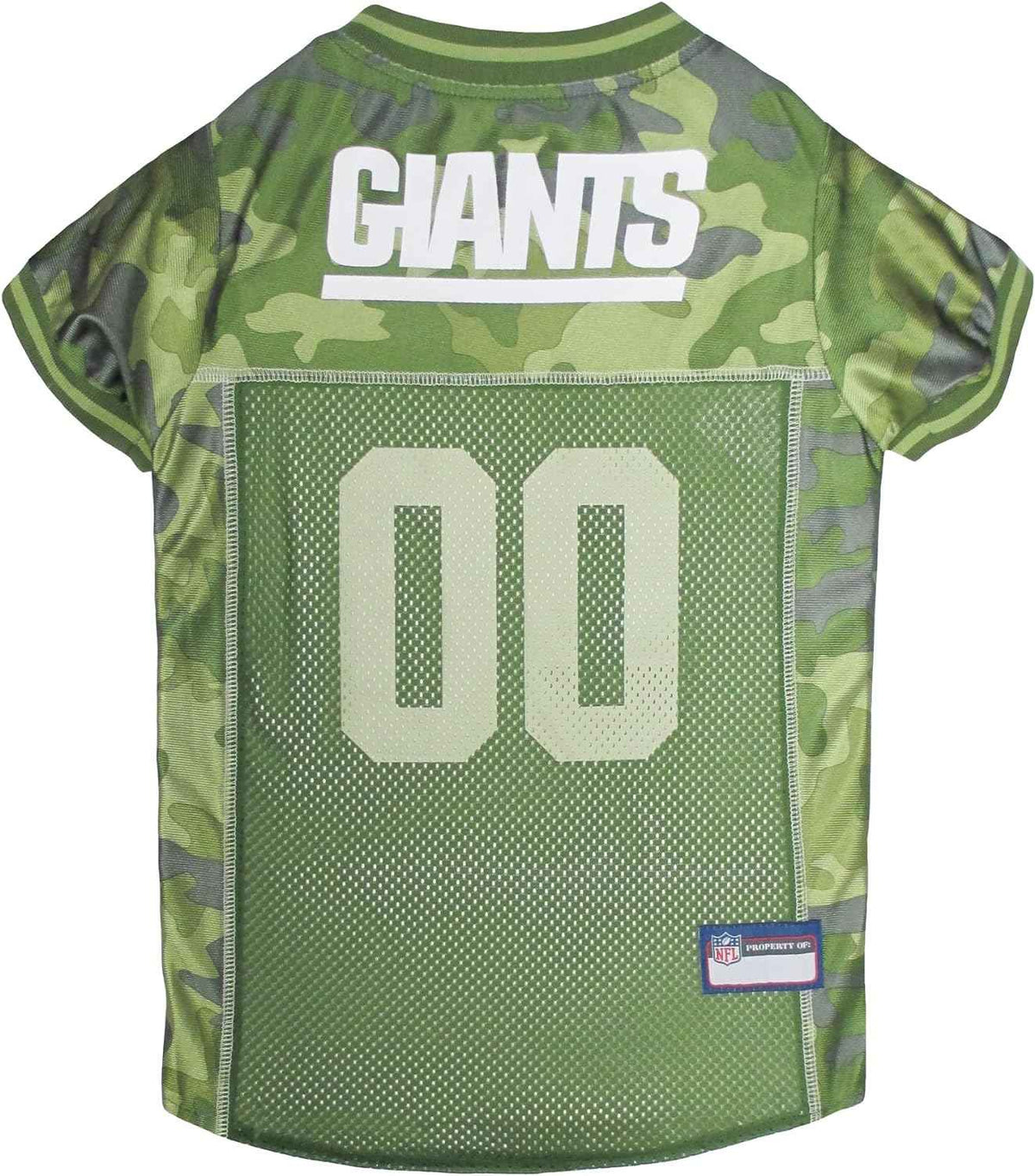 NFL New York Giants Camo Mesh Dog Jersey