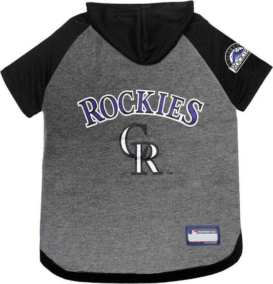 MLB Colorado Rockies Hooded Dog T-Shirt