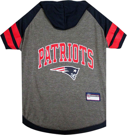 NFL New England Patriots Hooded Dog T-Shirt
