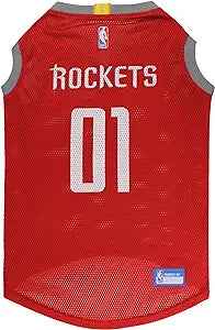 NBA Houston Rockets Basketball Mesh Dog Jersey