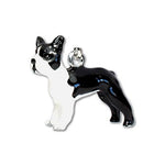 Parisian Pet 'Boston Terrier' Key Chain for Dog - Stylish, Durable, Trendy Black & White Key Ring, Perfect Accessory for Dog Lovers