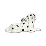 Parisian Pet 'Dalmatian' Key Chain for Dogs – Hand-Painted Dalmatian Dog Breed Keychain, Pet Lover Accessory, Black and White