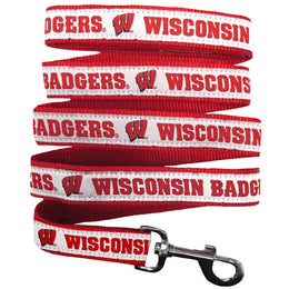 Wisconsin Badgers Woven Dog Leash