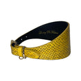 Load image into Gallery viewer, Mustard Yellow & Black Snake 3” Wide Style Collar
