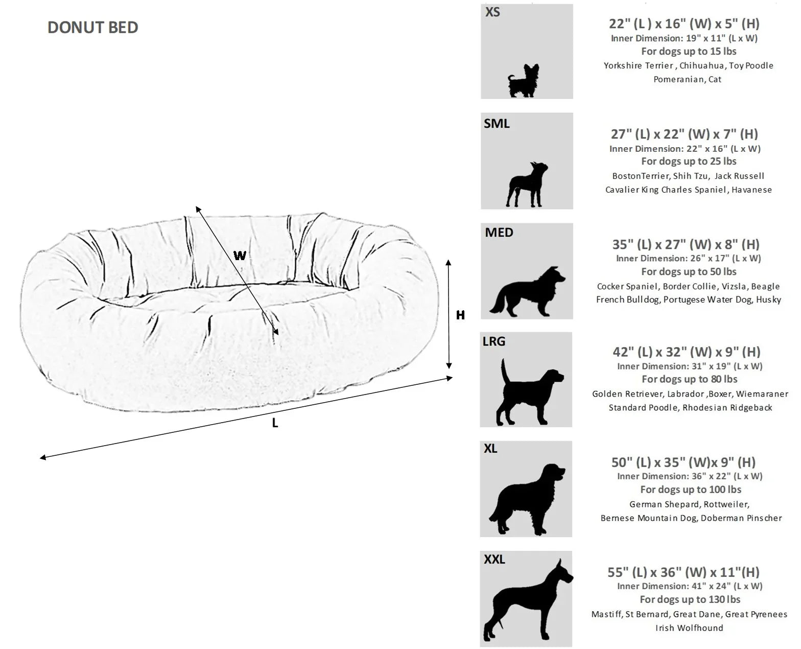 Bowsers Vintage Washed Calming Donut Dog Bed in caramel