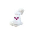 Load image into Gallery viewer, Sequin Heart Lightweight Hoodie- Dog Hoodie
