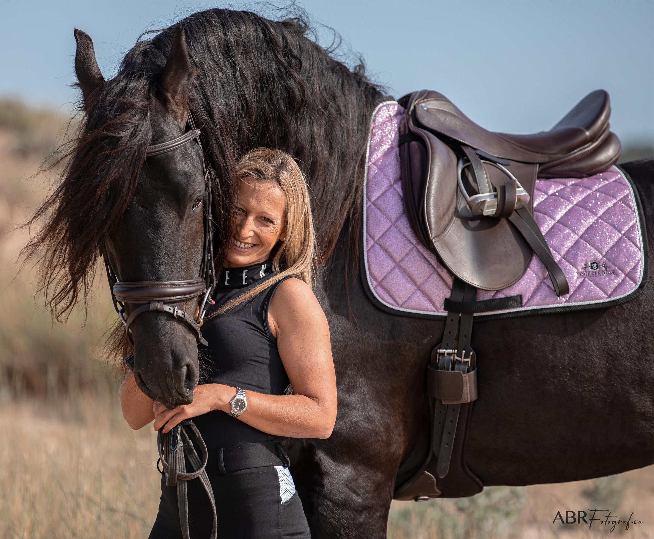 Lavender Saddle Pad Set