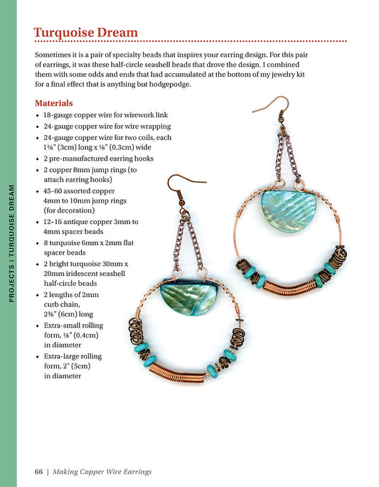 Making Copper Wire Earrings