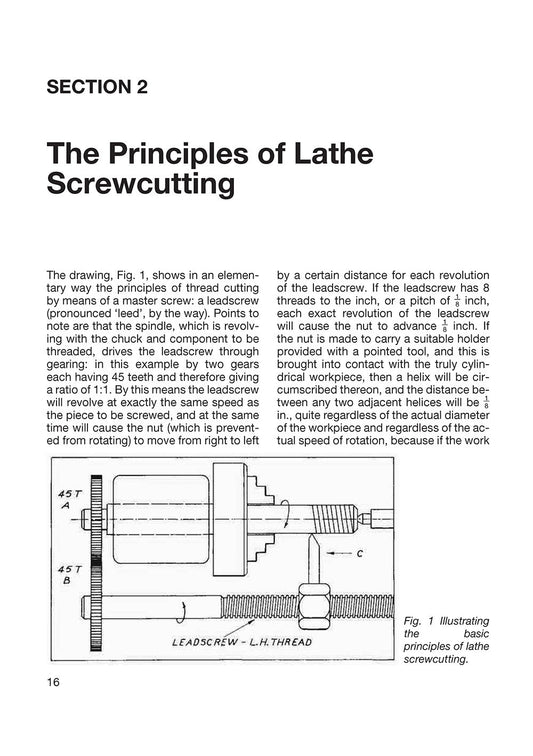 Screwcutting in the Lathe for Home Machinists