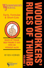 Woodworkers' Rules of Thumb Volume 1