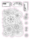 Load image into Gallery viewer, Color Your Own Stickers Flowers
