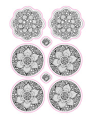 Color Your Own Stickers Mandalas