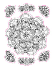 Color Your Own Stickers Mandalas