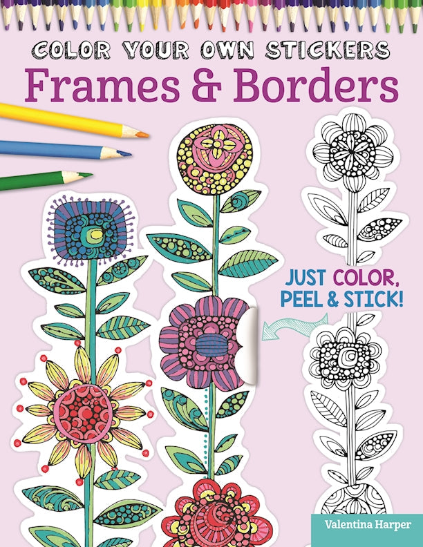 Sticker Frameborder Color Your Own Stickers Frames & Borders|Southlake Paws