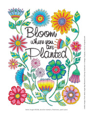 Hello Angel Big Beautiful Blossoms Coloring Collection