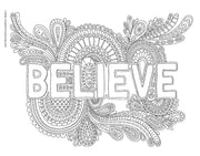 Hello Angel Letter Love Coloring Collection