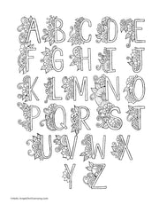 Hello Angel Letter Love Coloring Collection