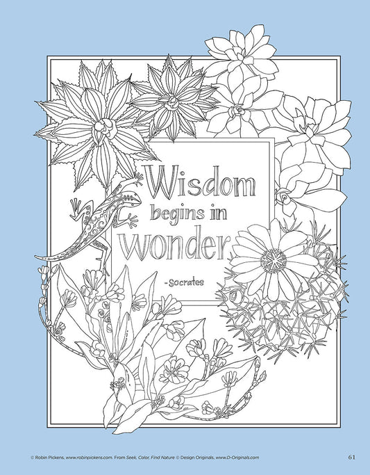 Seek, Color, Find Cheerful Words and Sayings