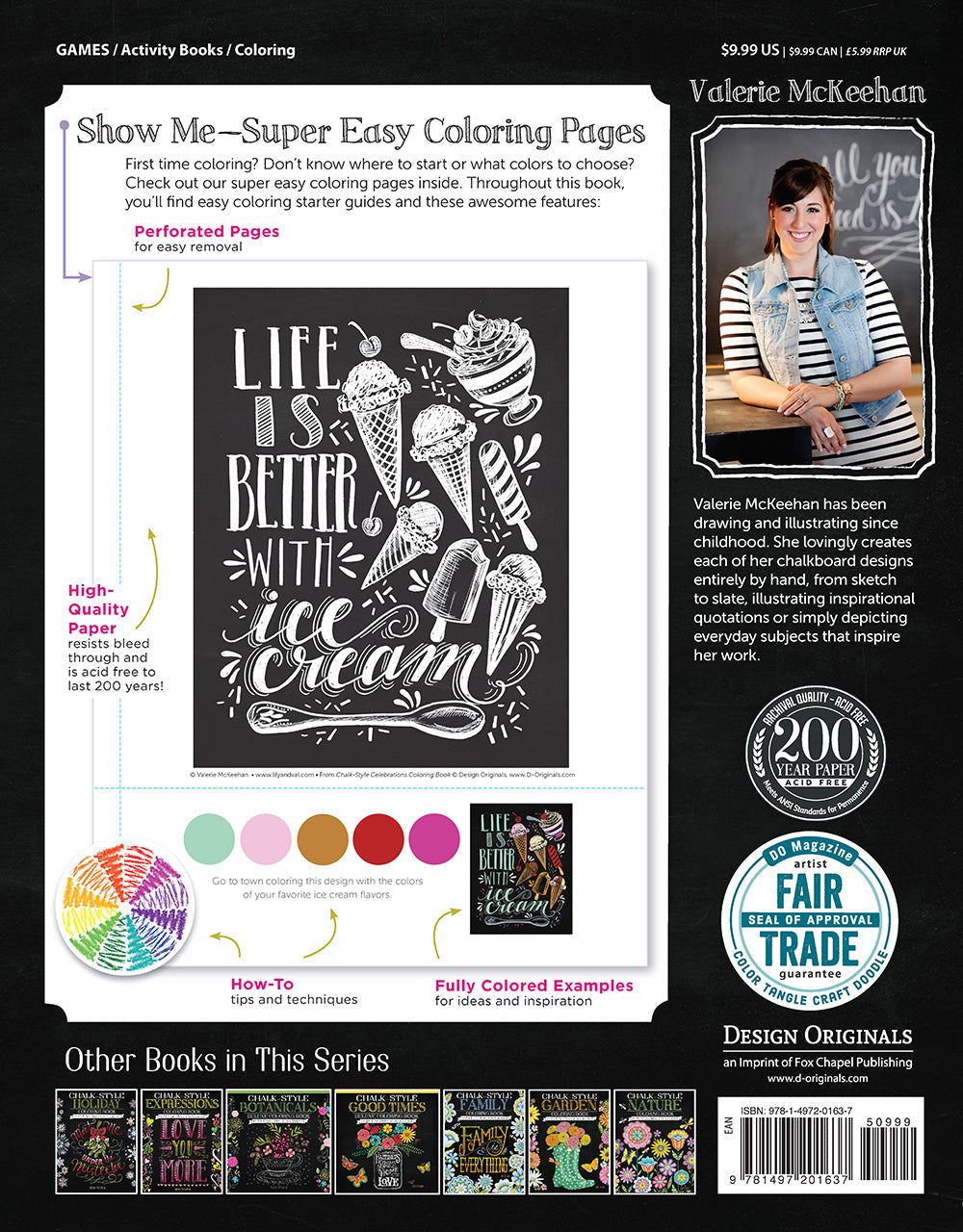 Chalk-Style Celebrations Coloring Book