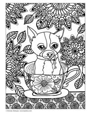 Lovable Dogs Coloring Book