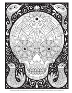 Sugar Skulls Coloring Book