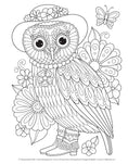 Load image into Gallery viewer, Groovy Owls Coloring Book
