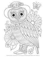 Groovy Owls Coloring Book