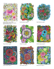 KC Doodle Art Beautiful Blooms Coloring Book