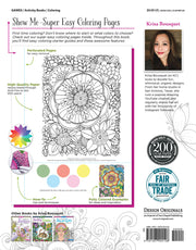 KC Doodle Art Beautiful Blooms Coloring Book