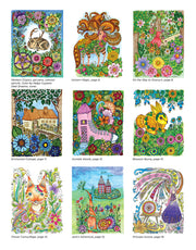 KC Doodle Art Fantasy Garden Coloring Book