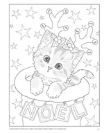 Santa's Furry Helpers Coloring Book