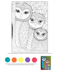 Load image into Gallery viewer, Hello Angel Owls Wild & Whimsical Coloring Collection
