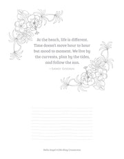 Hello Angel Tropical Escape Coloring Collection