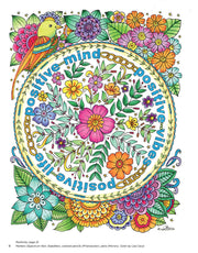 KC Doodle Art Be Happy Coloring Book